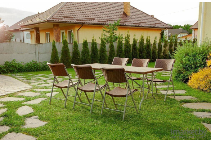 Комплект садовой мебели Calviano 6 стульев ротанг