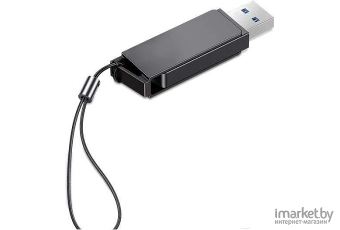 Usb flash Usams 128Gb USB3.0 US-ZB197 Rotatable High Speed серый [ZB197UP01]