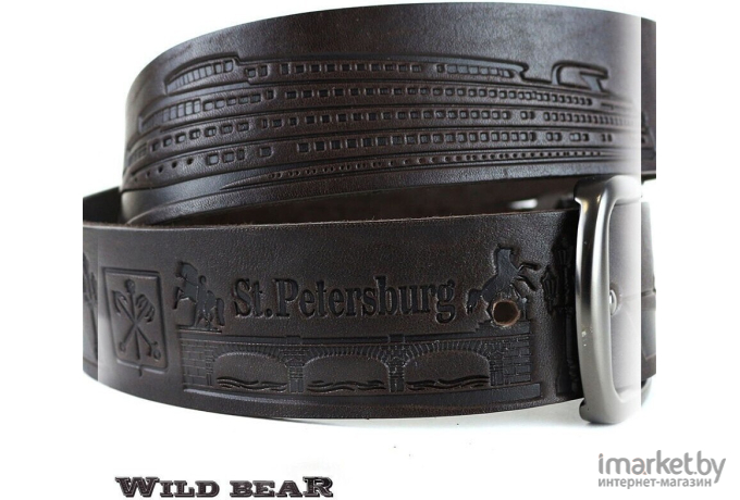 Ремень WILD BEAR RM-049m 125 см Dark Brown