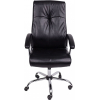 Офисное кресло AksHome Marsel Chrome Eco черный бриллиант