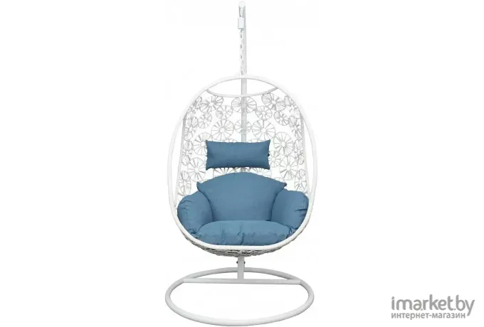 Кресло подвесное детское AksHome Bali белый/синий