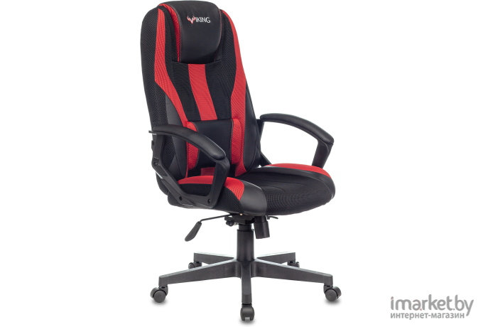 Офисное кресло Zombie Viking-9 черный/красный