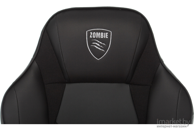 Офисное кресло Zombie GAME 17 текстиль/экокожа черный [ZOMBIE GAME 17 CARBO]