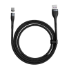 Кабель Baseus CATXC-NG1 Zinc Magnetic Safe Fast Charging Data Cable USB to Type-C 5A магнитный 1m Gray+Black