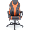 Офисное кресло Everprof WING экокожа черный/оранжевый