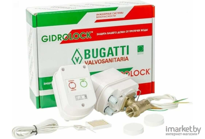 Система защиты от протечек Gidrolock Winner Radio Bugatti 1/2 [31204021]