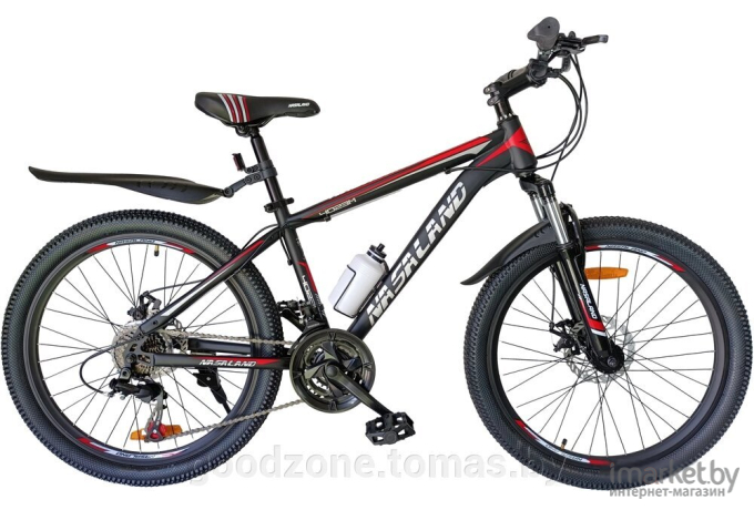 Велосипед Nasaland 4023M 24 р.15 черный/красный