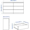 Спальня Ikea Мальм дуб беленый [394.882.45]