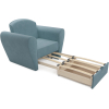 Кресло-кровать Mebel-Ars Квартет Luna 089 голубой