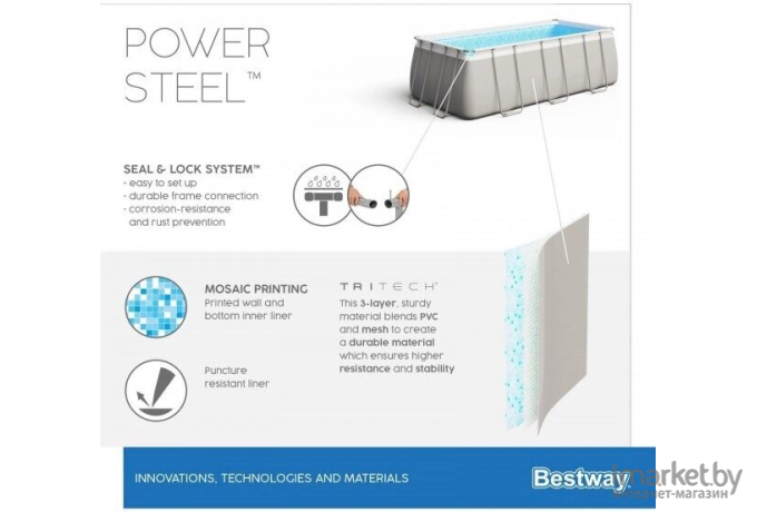Каркасный бассейн Bestway Power Steel [56465]