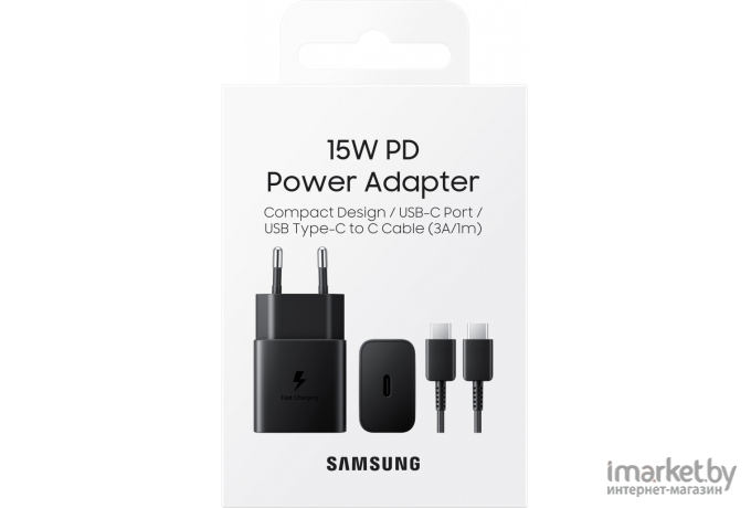Сетевое зарядное устройство Samsung EP-T1510NW черный [EP-T1510XBEGRU]