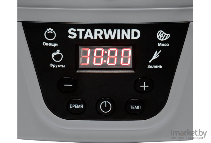 Сушилка для овощей и фруктов StarWind 400Вт серый [SFD0502]