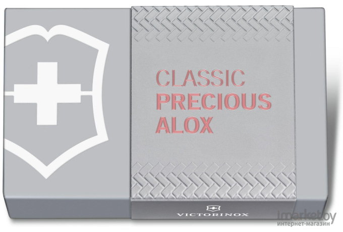 Туристический нож Victorinox перочинный Classic Precious Alox 58мм 5 функц. розовый [0.6221.405G]