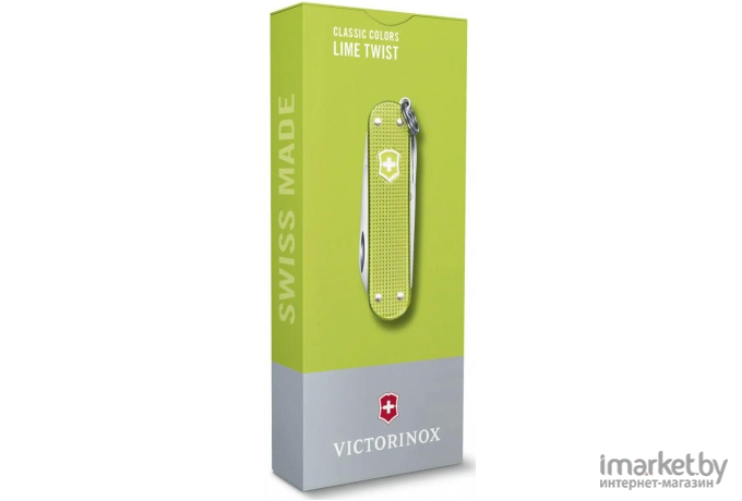 Туристический нож Victorinox перочинный Classic Lime Twist 58мм 7функц. [0.6221.241G]