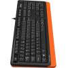 Клавиатура A4Tech Fstyler USB черный/оранжевый [FKS10 ORANGE]