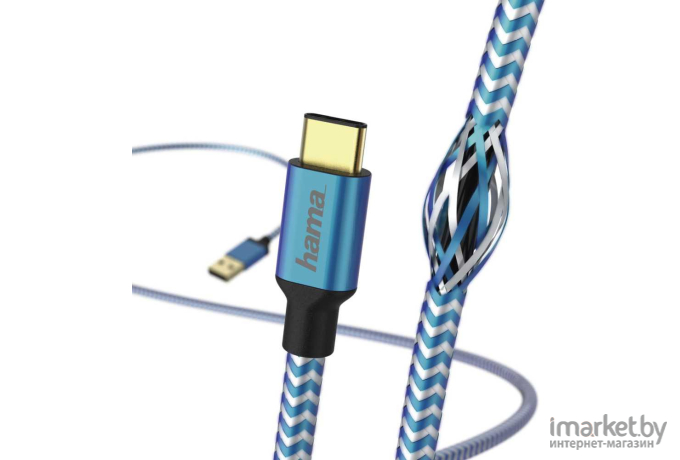 Кабель для компьютера Hama USB (m)-USB Type-C (m) 1.5м синий [00178295]