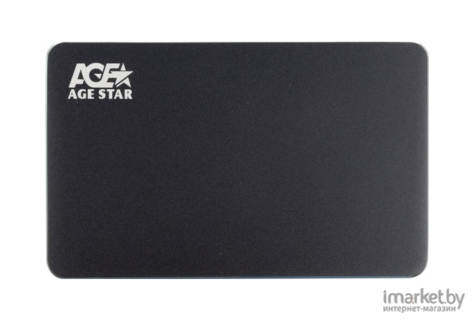 Внешний жесткий диск HDD AgeStar корпус для HDD/SSD 3UB2AX1 SATA I/II/III алюминий 2.5 черный [3UB2AX1 (BLACK)]