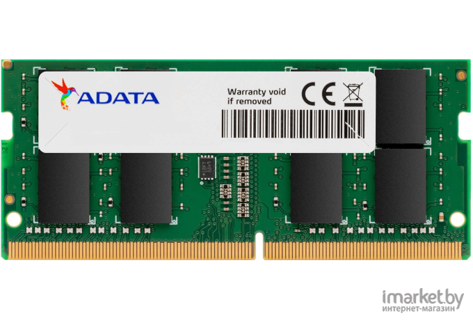 Оперативная память A-Data DDR4 8Gb 3200MHz RTL PC4-25600 CL22 SO-DIMM 260-pin 1.2В single rank [AD4S32008G22-SGN]