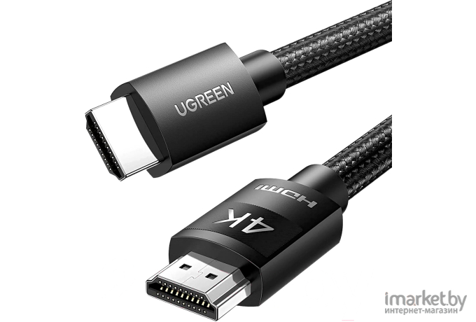 UGREEN 4K HDMI Cable Male to Male Braided 1m HD119 (Black) 30999