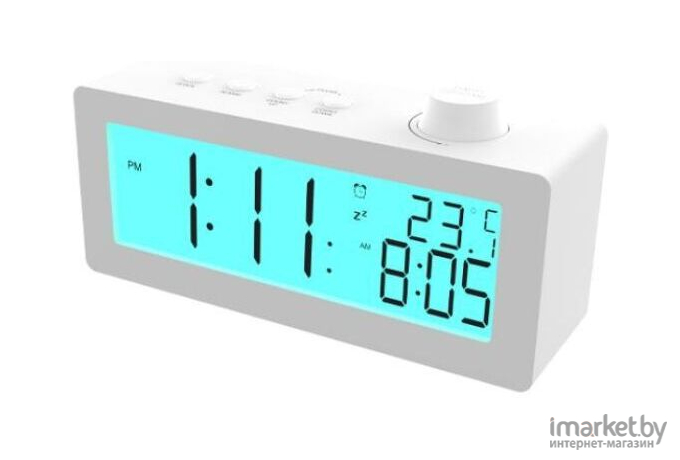 Часы-будильник Ritmix CAT-111 White