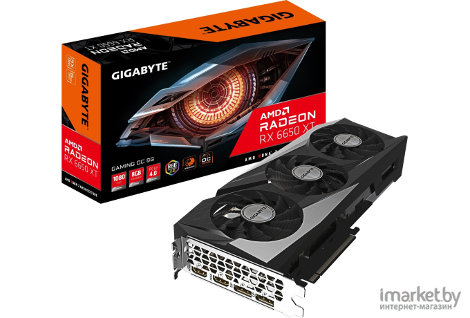 Видеокарта Gigabyte Radeon RX 6650 XT Gaming OC 8GB GDDR6 (GV-R665XTGAMING OC-8GD)