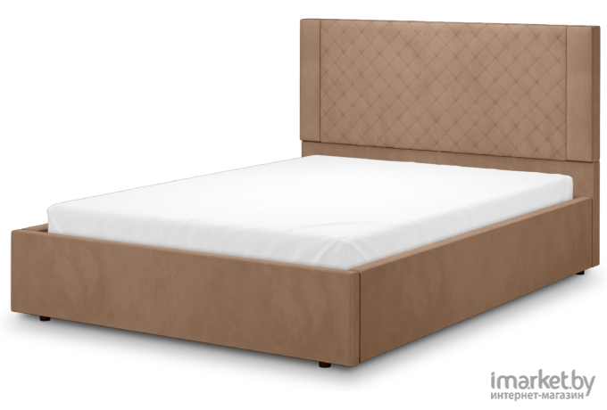 Кровать мягкая Аквилон Женева 14 ПМ (Конфетти корица)
