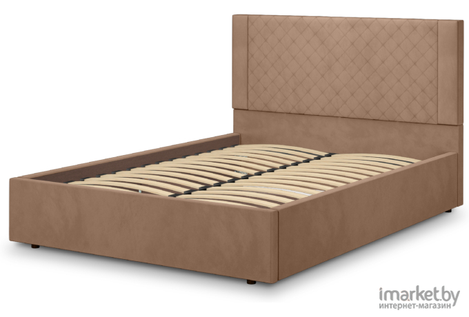 Кровать мягкая Аквилон Женева 14 ПМ (Конфетти корица)