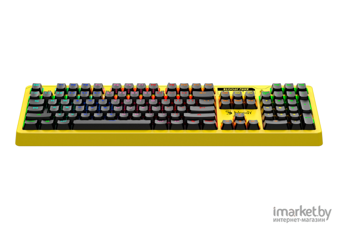 Клавиатура A4Tech Bloody B810RC (желтый/черный)