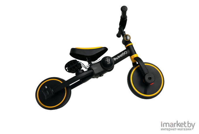 Беговел-велосипед Bubago Flint BG-FP-3 Black-Yellow