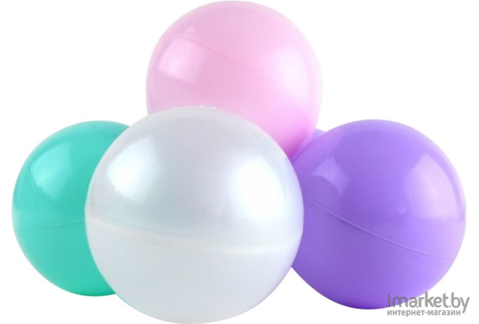 Набор шаров для сухого бассейна CENTR-OPT Pastel 100шт розовый/мятный/жемчужный/сиреневый (008368)