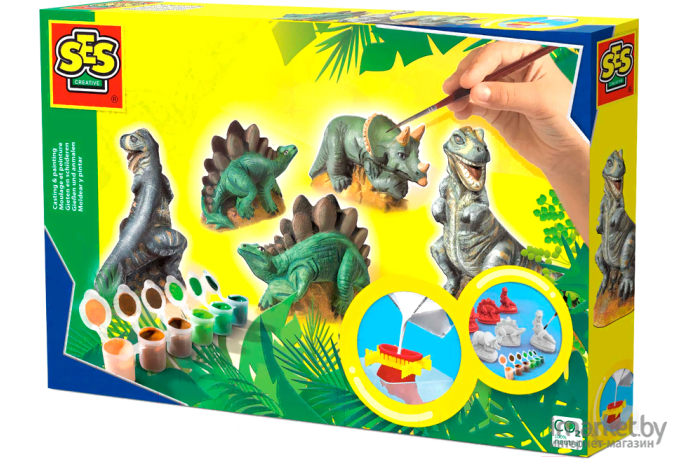 Набор для творчества из гипса SES Creative Динозавры (01406)