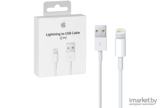 Кабель Apple Lightning/USB 2м белый (MD819ZM/A)