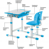 Парта + стул Fun Desk Piccolino III (голубой)