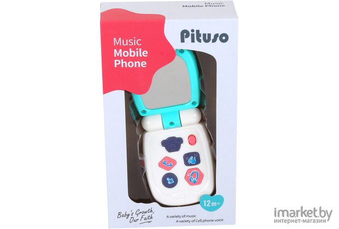 Развивающая игрушка Pituso Музыкальный телефон голубой (K999-95В)