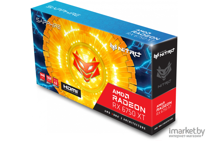Видеокарта Sapphire Nitro+ Radeon RX 6750 XT 12GB (11318-01-20G)