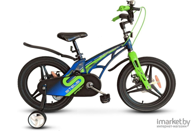 Велосипед Stels Galaxy Pro 16 V010 cиний/зеленый (LU088567)