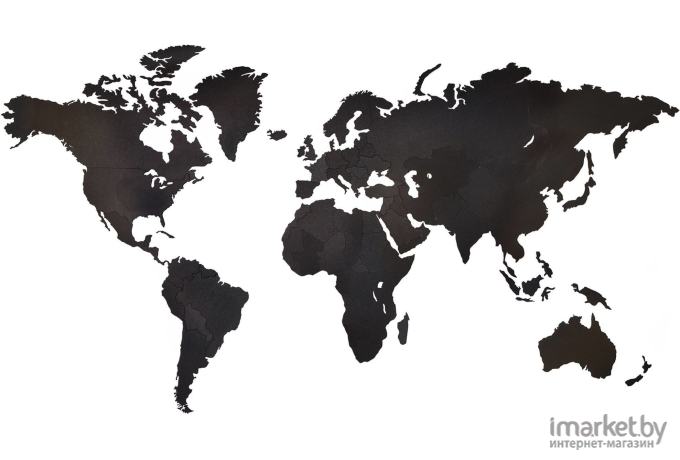Панно Woodary Карта мира L (3202)