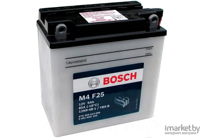 Мотоаккумулятор Bosch M4 12N9-4B-1/YB9-B 509014008 (0092M4F250)