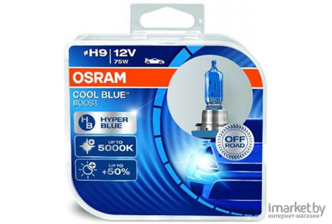 Лампа галогенная Osram Cool Blue Boost H9 (62213CBBHCB)