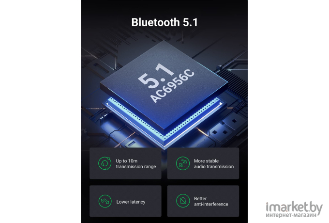 Bluetooth аудио ресивер + трансмиттер UGREEN CM523 (60300)