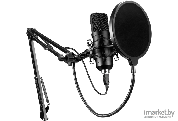 Проводной микрофон Oklick SM-700G черный (1456135)