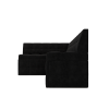 Кухонный диван Mebel-Ars Атлантис 212х84 левый велюр черный НВ-178 17 (М11-6-9)