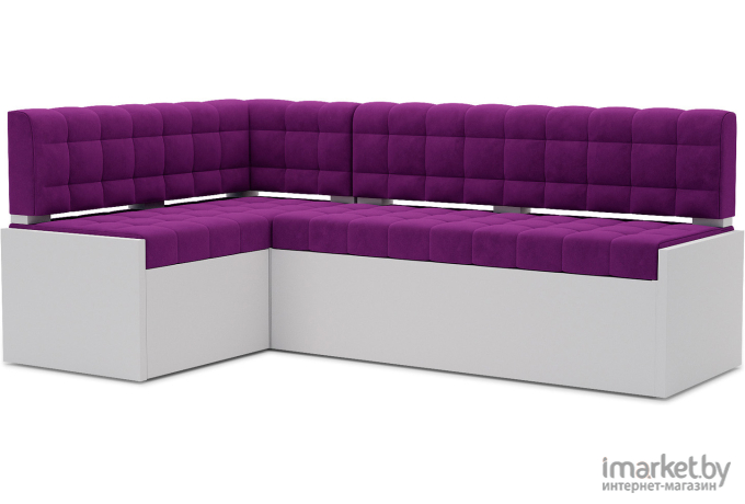 Кухонный диван Mebel-Ars Ганновер 178х82 левый фиолетовый (М11-12-18)