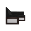 Кухонный диван Mebel-Ars Нотис 187х82 правый велюр черный НВ-178 17 (М11-15-9)