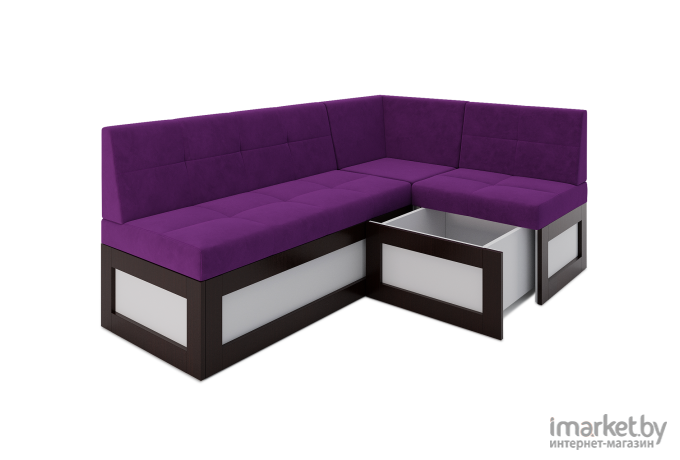 Кухонный диван Mebel-Ars Нотис 187х82 правый фиолетовый (М11-15-18)