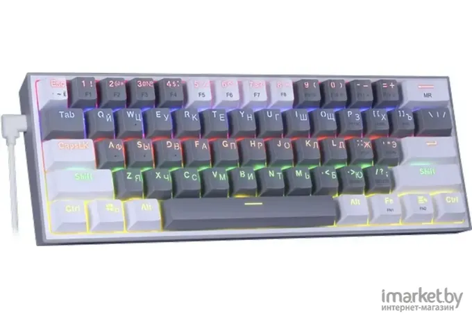 Клавиатура Redragon Fizz серый/белый (70765)