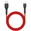 Кабель Type-C - USB для зарядки 1,5 м 2.4А Atomic Energeek-Blast черно-красный