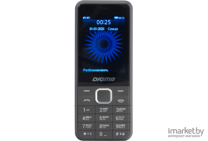 Мобильный телефон Digma Linx A241 (серый)