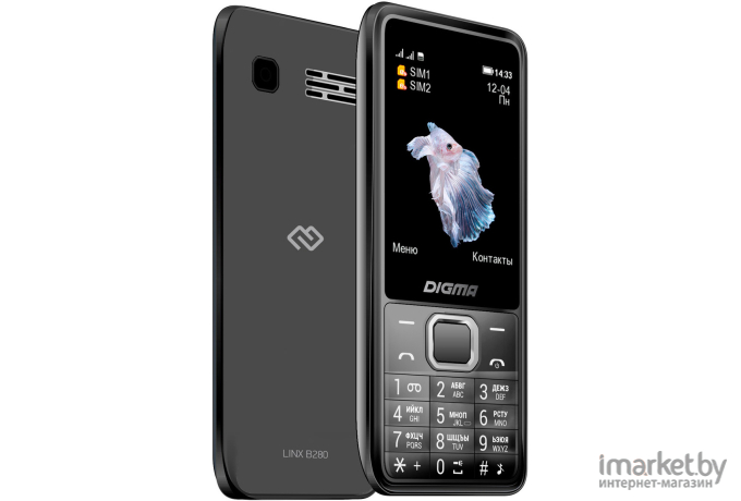 Мобильный телефон Digma Linx B280 (серый)