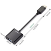 Конвертер UGREEN DP109-20415; DisplayPort (M) to VGA (F), 1920*1080 @60Hz, Black